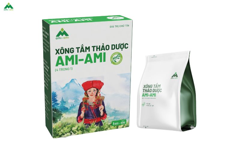 Sử dụng sản phẩm xông tắm thảo dược (4in1) Ami-Ami kết hợp với nước nóng giúp tăng cường hiệu quả giảm đau xương khớp