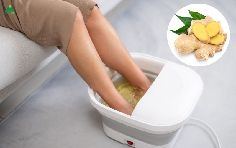 Tác dụng chính của ngâm chân với nước gừng