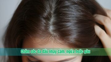 Chăm sóc da đầu nhạy cảm, ngứa hoặc gàu