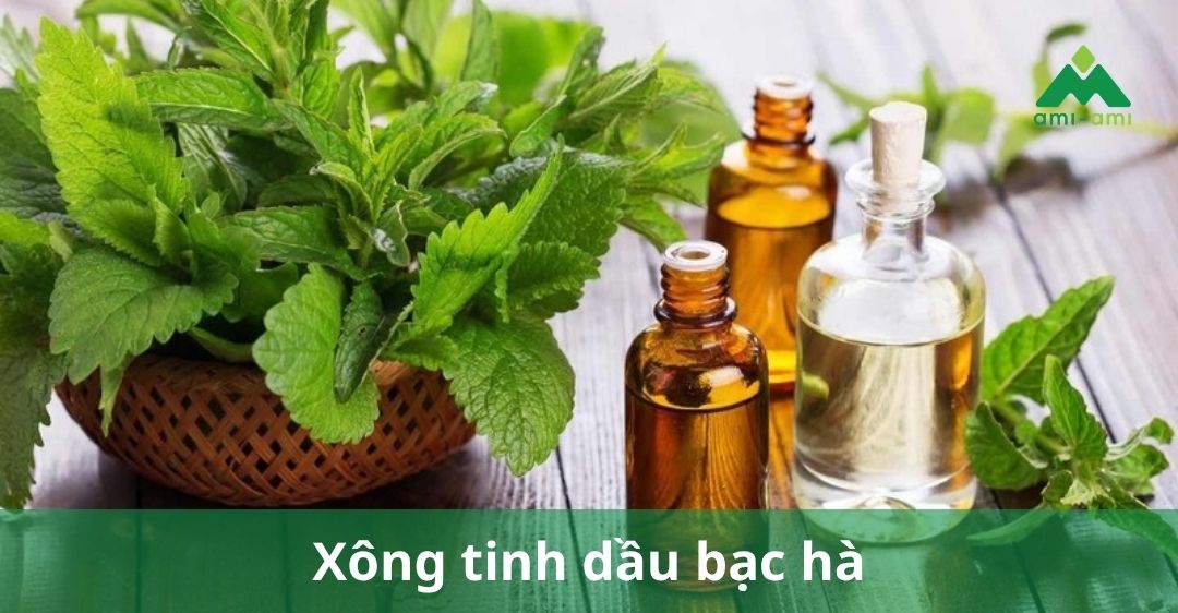 Xông tinh dầu bạc hà