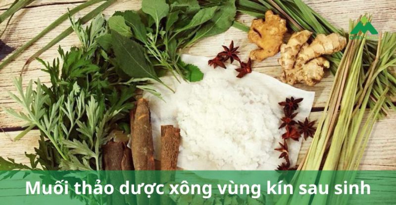 muối thảo dược xông vùng kín sau sinh