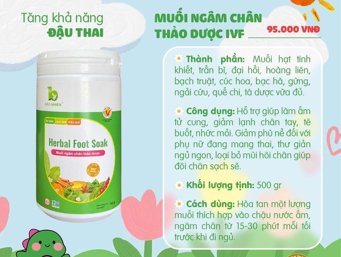 Muối Ngâm Chân Thảo Dược Bảo Nhiên